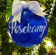 Small Christmas DIY Bauble Labels - 3" / 8cm Single Name Personalised Decal - Customised Label