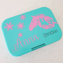 Elsa & Anna Silhouette Waterhorse & Name Snowflake Sticker - Frozen 2 Personalised Decal Sticker Princess