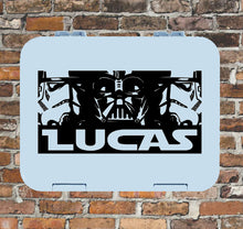 Star Wars Darkside - Darth Vader Stormtroopers & Name Personalised Lunchbox Decal