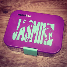 Sea Life Name Knockout Label - Dolphin & Seahorse Lunchbox Decal Sticker