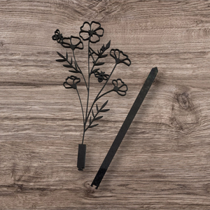 Teacher Gift - Personalised Extendable Plant Stake / Support -  Delicate Bee Flower Design