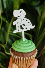 Dinosaur Cupcake Topper - Number 1-9
