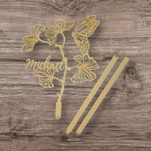 Personalised Extendable Plant Stake / Support - Butterfly Large Leaf Design  - Teacher Gift