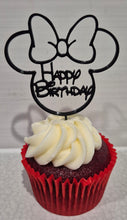 Minnie Mouse Happy Birthday Cupcake Topper