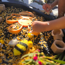 Bumblebee Sensory Bee Tray - Insects & Bugs Nature Play