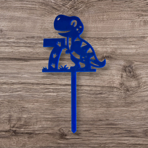 Dinosaur Cupcake Topper - Number 1-9