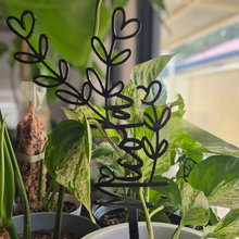 Personalised Extendable Plant Stake / Support - Heart Flower Design - Teacher Gift