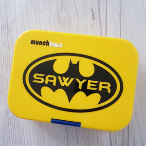 Batman Forever Logo & Name Cutout Lunchbox Decal Sticker