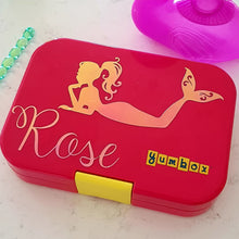 Teen Mermaid Personalised Name Decal - Lunchbox / Laptop Custom Sticker Decal
