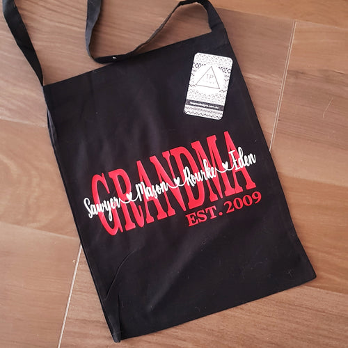 Mother's Day Personalised Gift Tote Bag - Nanna Grandma Mum