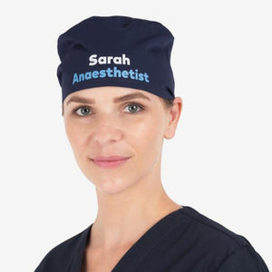 DIY Personalised Theatre Scrub Cap Decal - Iron On Name Label - Doctor / Nurse