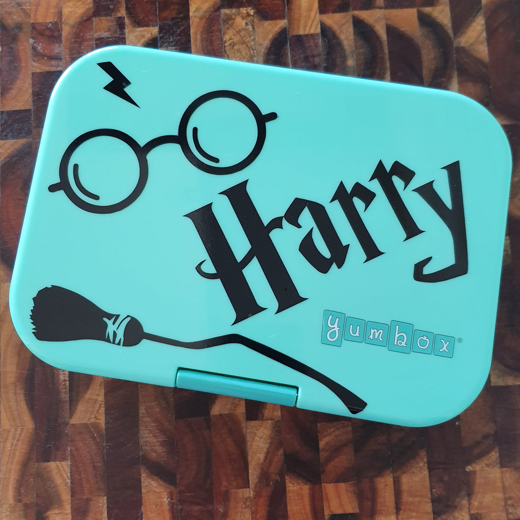 Harry Potter Personalised Wizard Lunchbox Sticker / Laptop Label