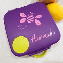 Busy Bee Spring Lunchbox Name Decal - {Wilma Font} - Vinyl Label Sticker