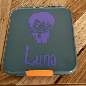 Harry Potter Kawaii Personalised Name Label - Lunchbox / Laptop Decal Sticker