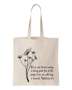 Christian Teacher Bible Quote Tote Bag - Teacher Appreciation Gift