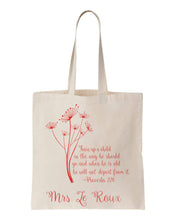 Christian Teacher Bible Quote Tote Bag - Teacher Appreciation Gift