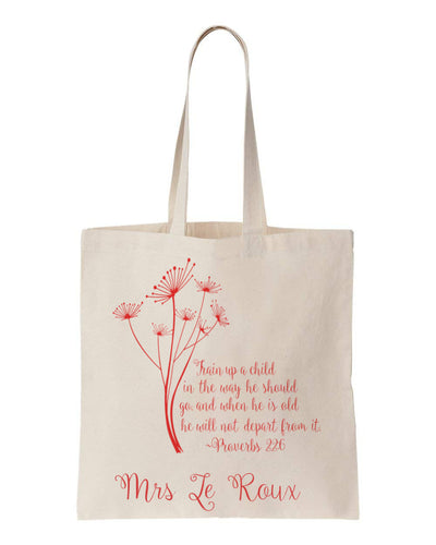 Christian Mother Bible Quote Tote Bag - Mothers Day Gift