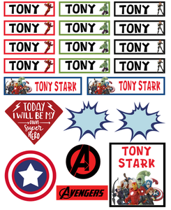 Avengers Superhero - Back to School Sticker & Decal Pack Marvel
