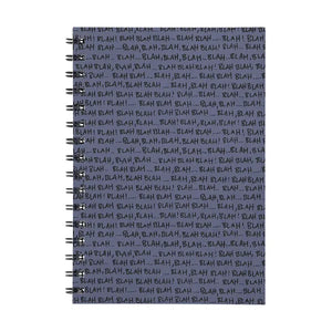 Personalised Notebook - Spiral Blah Blah Print A5 Book
