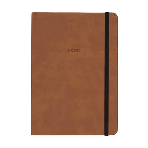 Personalised Notebook - Brown A5 Textured Cover
