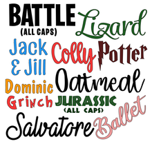 Small Christmas DIY Bauble Labels - 3" / 8cm Single Name Personalised Decal - Customised Label