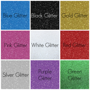 Glitter Iron-On Name Decal - Fully Customisable - Personalised Glitter Heat Transfer S M or L