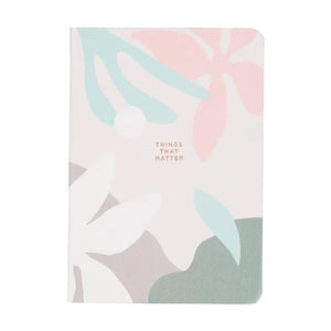 Personalised Notebook - Graphic Flower A5 Textured Cover