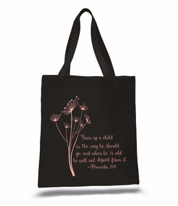 Christian Mother Bible Quote Tote Bag - Mothers Day Gift