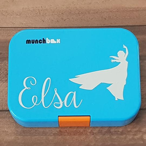 Striking Elsa Silhouette & Name Princess Personalised Label Sticker - Frozen Decal