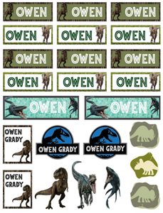 Jurassic World - Back to School Dinosaur Sticker & Decal Pack