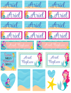 Mermaid Wishes - Back to School Sticker & Decal Pack