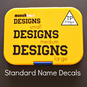 Two Name (First/Last) Name Decal - Fully Customisable - Personalised Sticker - S M or L - Standard Gloss Vinyl