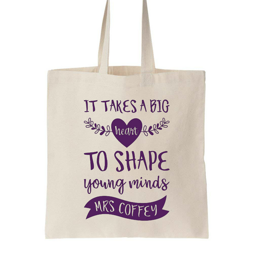 Teacher Appreciation Gift - Shopping Tote Bags - Calico Canvas Bag