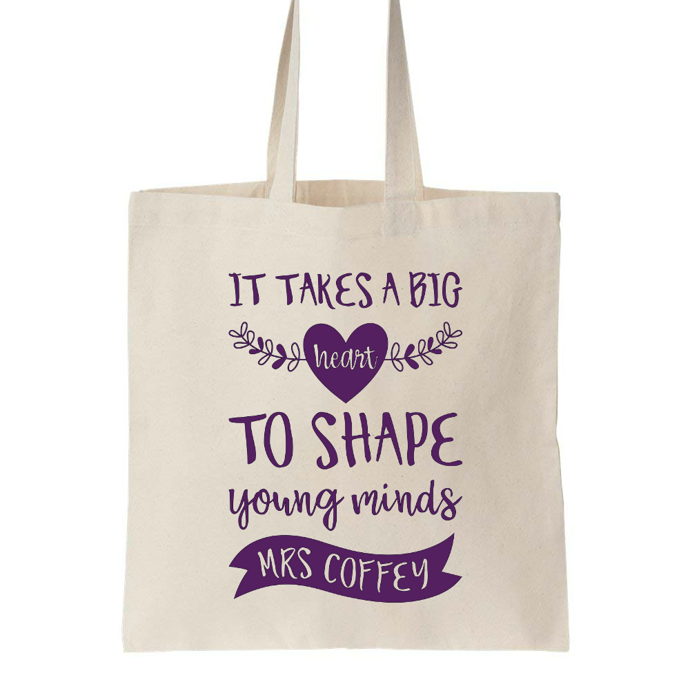 Teacher Appreciation Gift - Shopping Tote Bags - Calico Canvas Bag