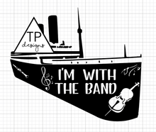 I'm With The Band - Essential Worker Quarantine Design - Covid-19 DIY Iron On Decal