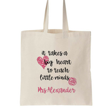 Teacher Appreciation Gift - Shopping Tote Bags - Calico Canvas Bag